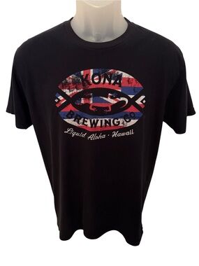Kona Brewing Co “Liquid Aloha Hawaii” Tee Shirt Men M Medium